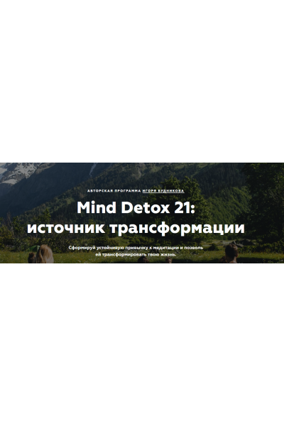 Mind Detox 21 источник трансформации. Игорь Будников