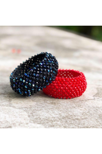 Браслет Кристальный. Ольга Кузьмина, biser_obuchenie