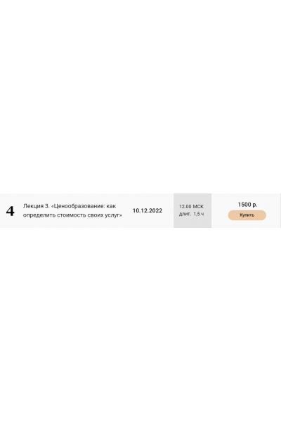 Лекция 3. Ценообразование: как определить стоимость своих услуг. Екатерина Оксанен