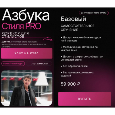 Азбука стиля PRO 2024. Тариф Базовый. Анна Чигиринских