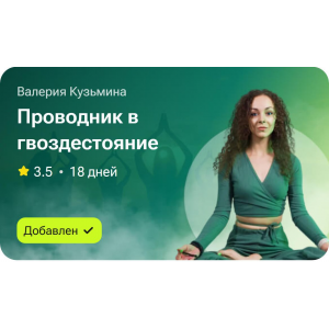 Проводник в гвоздесояние. Валерия Кузьмина