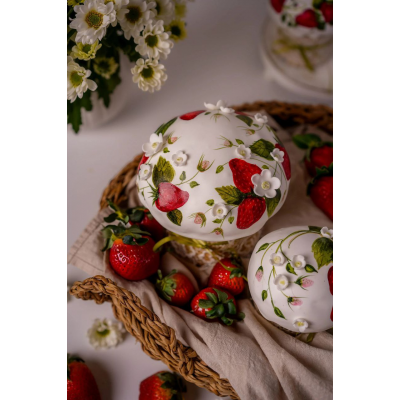 Пасхальный декор. Акварельная роспись на куличах. Марина Невская nebesnyii_mindal