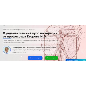 Фундаментальный курс по терапии. Полный курс. Илья Егоров