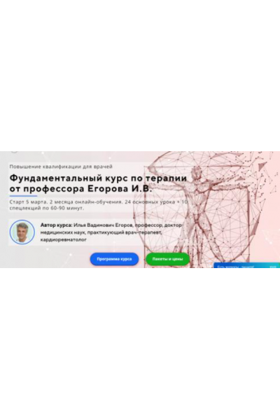 Фундаментальный курс по терапии. Полный курс. Илья Егоров