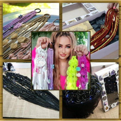 Эксклюзивные hair-аксессуары. Евгения Алькан Первая онлайн-школа афроплетения