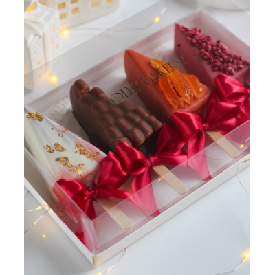 Новогодняя коллекция чизкейков на палочке 2024  Ольга Вьюгина