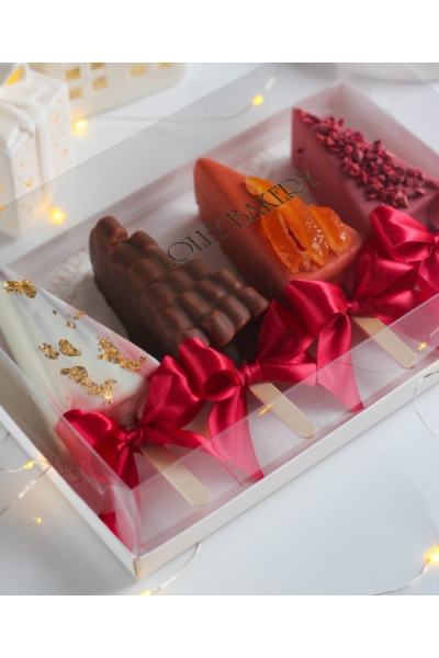 Новогодняя коллекция чизкейков на палочке 2024  Ольга Вьюгина