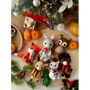 Елочные игрушки - зверята. Елена Метлина 