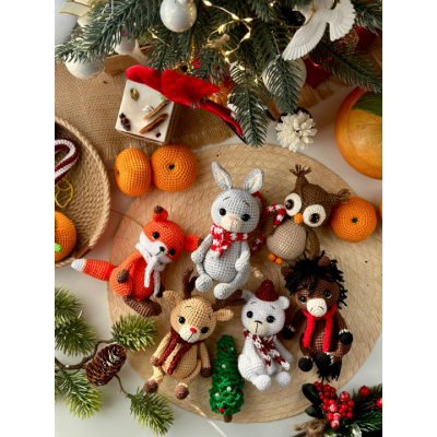 Елочные игрушки - зверята. Елена Метлина 