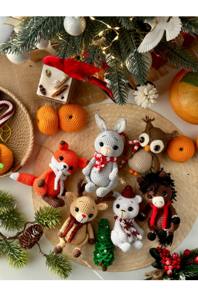 Елочные игрушки - зверята. Елена Метлина 