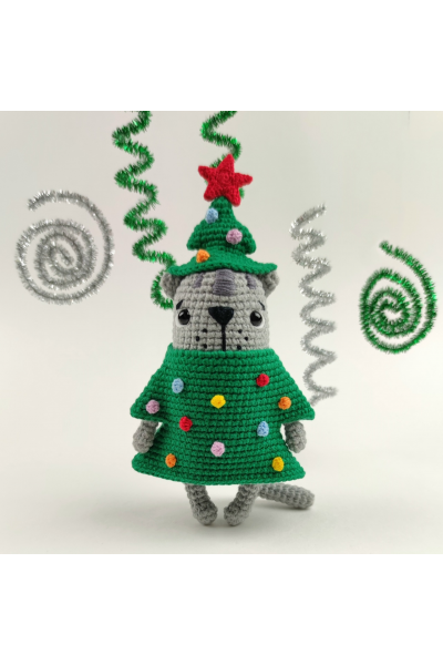 Котик в костюме елки. Анжела Феклина
