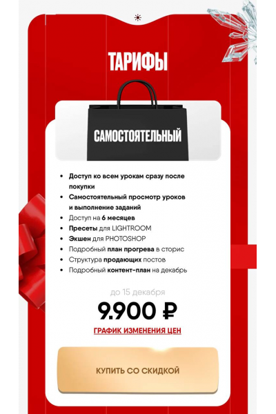  Магия новогодних съемок. Тариф Самостоятельный. Ольга Гладкова