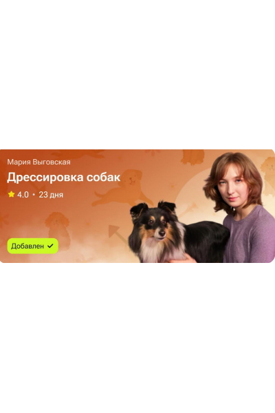 Дрессировка собак. Мария Выговская
