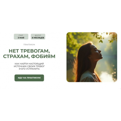 Практикум Нет тревогам, страхам, фобиям. Пакет №1 Забираю все! Александра Алексеева