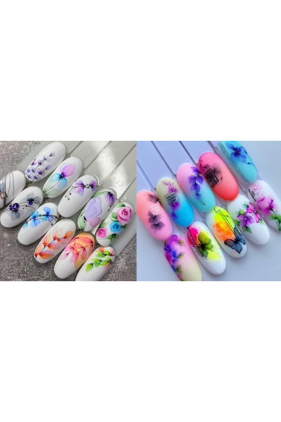 Акварель на ногтях. Тариф Basic. Юлия Голубкова