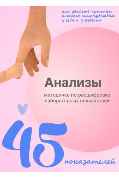 Анализы 45 показателей. Виктория Орлинская