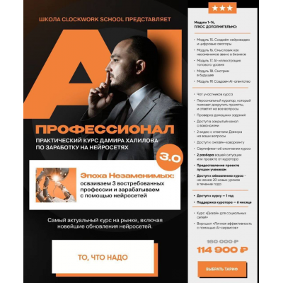 AI-профессионал 4.0. Тариф Gold. Дамир Халилов