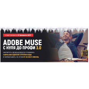 Adobe Muse с Нуля до Профи 3.0 Тариф VIP. Владимир Гынгазов