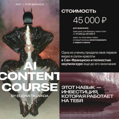 AI content course. Июнь 2025. Елизавета Ливада