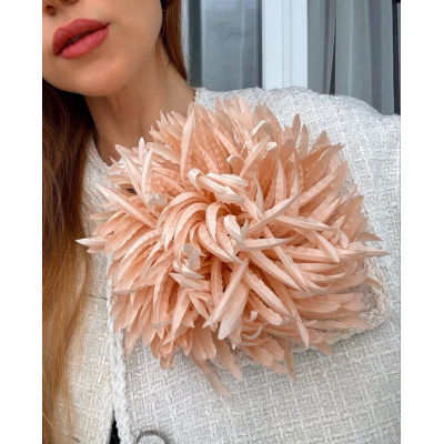 Цветок из ткани. Астра облачко. Таня Соколова