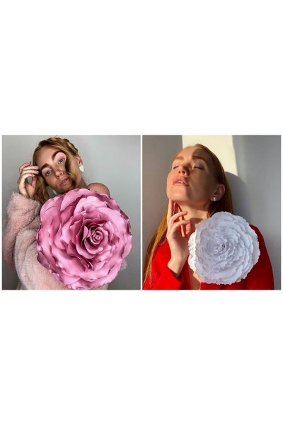 Цветок из ткани. Брошь Роза. Таня Соколова