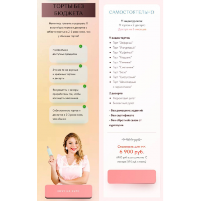 Торты без бюджета. Тариф Самостоятельно. Алина Ахмадиева, Alina2cake School