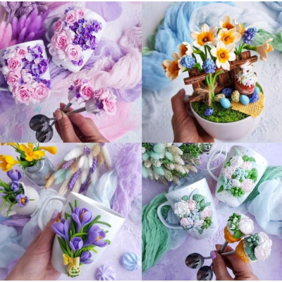 Цветочный курс 2.0. artspoons_school, Школа лепки онлайн Artspoons