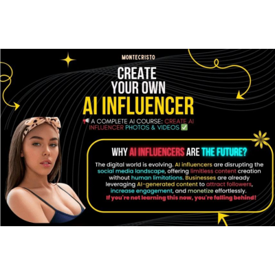 Создание ИИ-инфлюенсеров с нуля без подмены лиц, Montecrist0