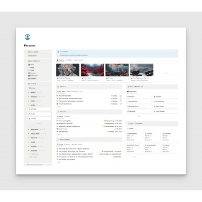 Sidekick. Система управления сферами жизни. Notion Things