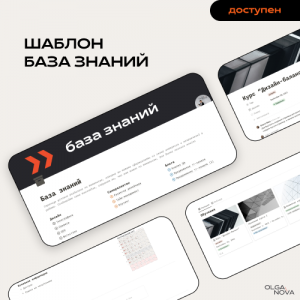 База знаний. Olga Nova, Notion