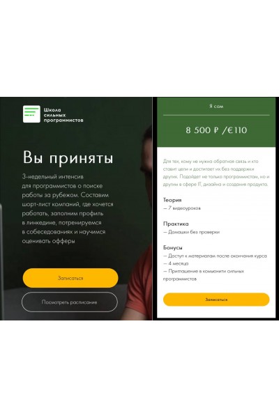 Вы приняты. Фёдор Борщёв, Дмитрий Рожков, Школа сильных программистов