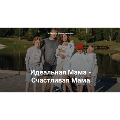 Идеальная Мама - Счастливая Мама. Часть 1. Елена Блиновская