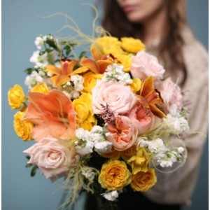 Круглый букет в стиле Lacy Bird. Павел Полков LBA Круглый букет в стиле Lacy Bird. Павел Полков LBA