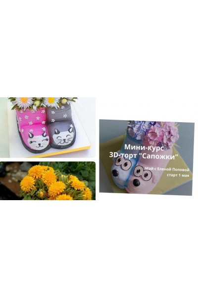 3D-торт Сапожки. Елена Попова elenapo11