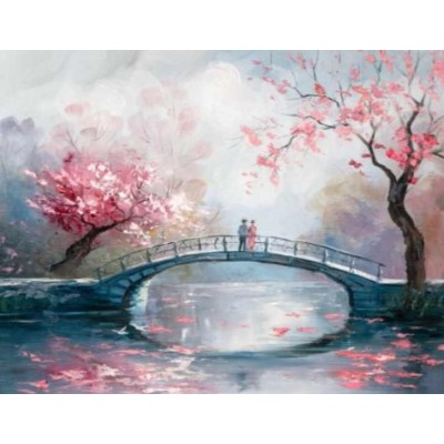 Мост в весеннем парке. Татьяна Зубова ZartSchool