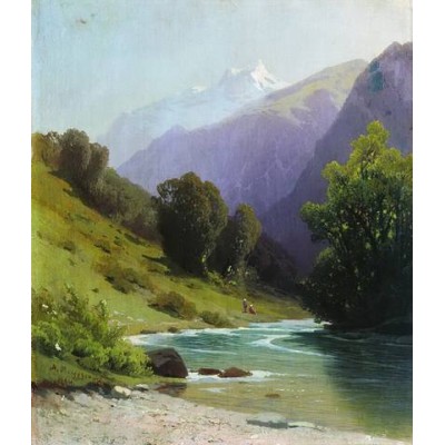 Горный пейзаж по мотивам А.Мещерского. Татьяна Зубова ZartSchool