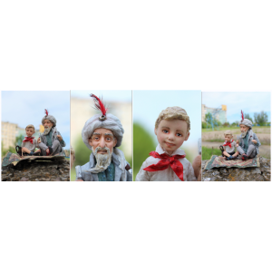 Хоттабыч и Волька. Татьяна Броницкая Ватная игрушка