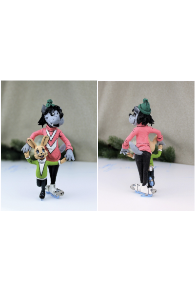 Ну, заяц, погоди! Волк + заяц. Татьяна Броницкая