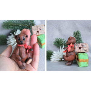 Мишутка. Татьяна Броницкая Ватная игрушка