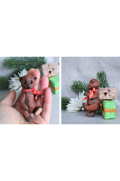 Мишутка. Татьяна Броницкая Ватная игрушка