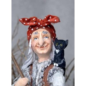 Лепка и роспись лица Бабы Яги. Татьяна Броницкая  Лепка