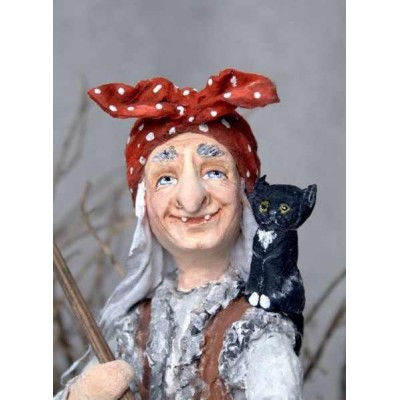 Лепка и роспись лица Бабы Яги. Татьяна Броницкая  Лепка