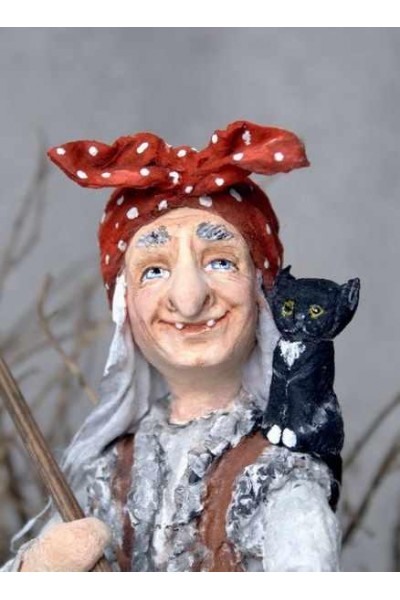 Лепка и роспись лица Бабы Яги. Татьяна Броницкая  Лепка