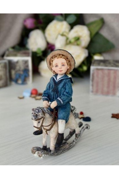 Ватная игрушка Я люблю свою лошадку. Татьяна Броницкая