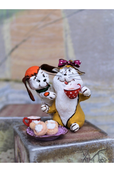 Матильда и щенок Бимбо из мультфильма Малыш и Карлсон. Татьяна Броницкая