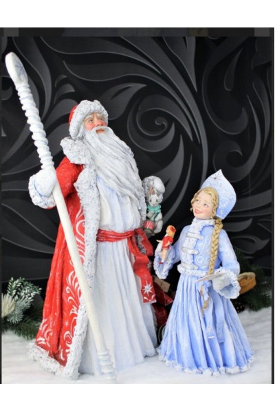 Новогодний комплект: Дед Мороз + Снегурочка. Татьяна Броницкая