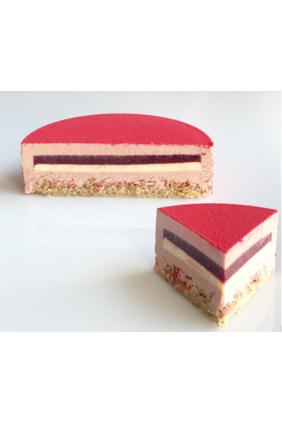 Муссовый торт "Малина-ваниль". (Александра Овешкова Cake Pro