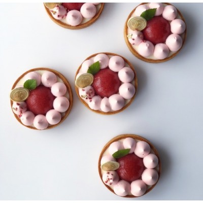 Видео урок и техкарта "Тарт Клубника-Кокос". Александра Овешкова Cake Pro