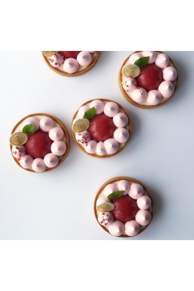 Видео урок и техкарта "Тарт Клубника-Кокос". Александра Овешкова Cake Pro