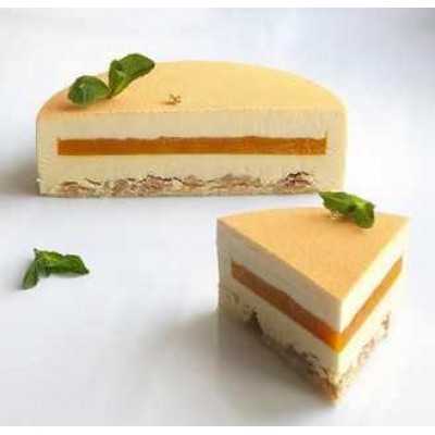 Муссовый чизкейк "Нежный персик". Александра Овешкова cake pro